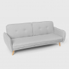 Merida Schlafsofa im Nordischen Design Schlafcouch Clic Clac 3-Sitzer aus Stoff Kosten