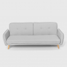 Merida Schlafsofa im Nordischen Design Schlafcouch Clic Clac 3-Sitzer aus Stoff Kauf