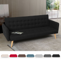 Malibu 3-Sitzer Clic Clac Schlafsofa im nordischen Design 