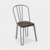 Lix stuhl stühle für bar- und küche aus stahl im industriestil ferrum 