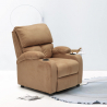 Laura Relaxsessel mit Fußstütze, klappbar, Mikrofaser mit Samteffekt Angebot