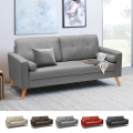 Modernes Design Sofa skandinavischen Stil Stoff 3 Sitzer für Wohnzimmer und Küche Aquamarin Aktion