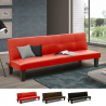 Kleine Kunstleder Schlafsofa für Ein-Zimmer-Zwei-Zimmer-Wohnung Topazio Joy Modell
