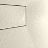 Quadratische Duschwanne 80x80 bodenbündig im modernen Bad aus Harz Stone 