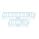 Bestway 56623 Pool Schwimmbad Rechteckig 956x488x132cm Stahlstruktur