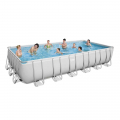 Bestway 56475 Rechteckiger Aufstellpool Power Steel 732x366x132 cm
