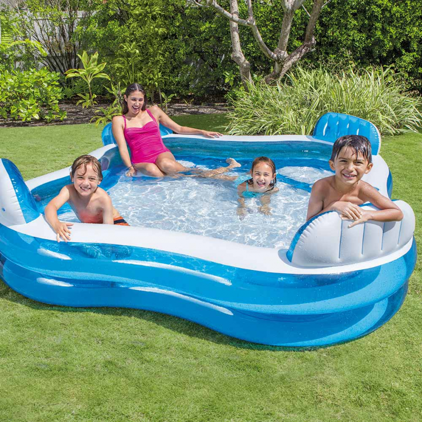 Intex 56475 Aufblasbarer Kinderpool 4 Sitzplätze Spa