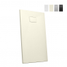 Harzduschwanne bodenbündig rechteckig 140x90 modernes Design Stone Lagerbestand