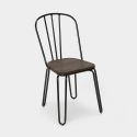 rechteckiges tischset 120 x 60 mit 4 stühlen stahlholz industriedesign otis 