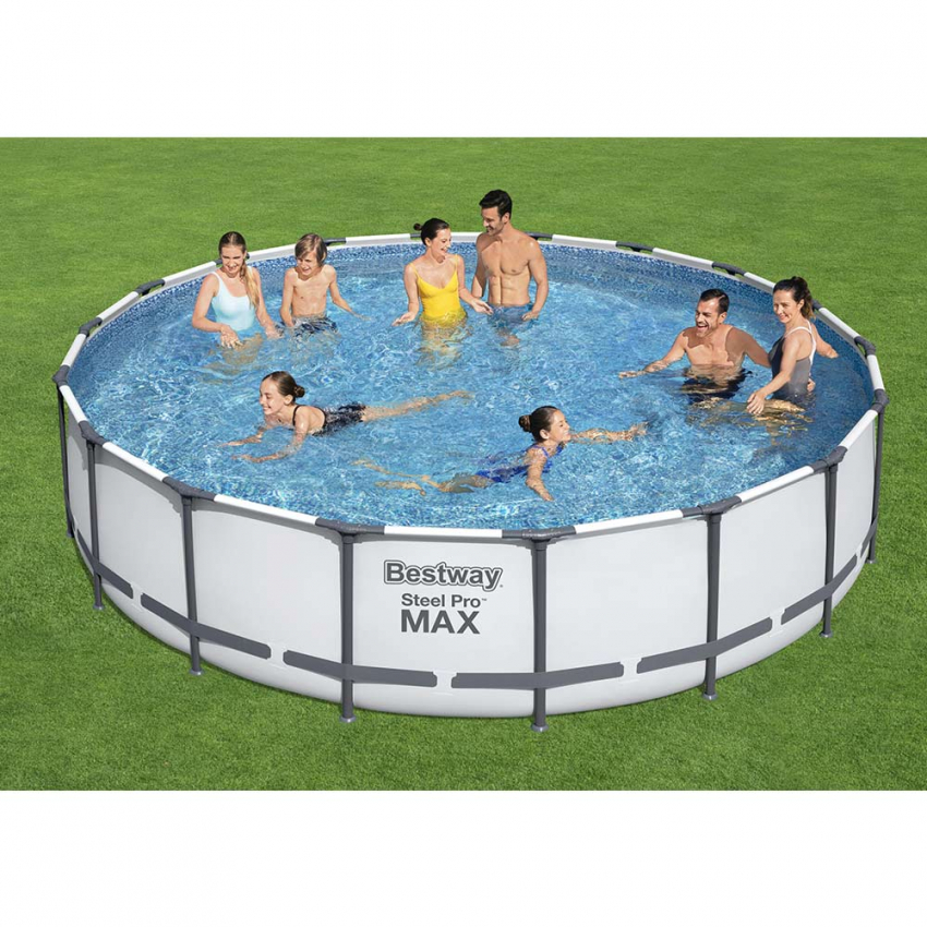Aufstellpool Bestway 56462 Rund Steel Pro Max 549x122cm