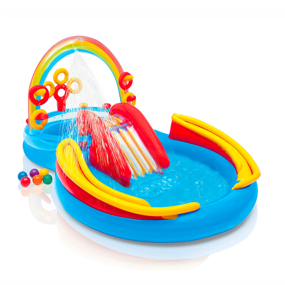 Intex 57453 Rainbow-Ring-Playcenter Aufblasbares Kinderpool Planschbecken