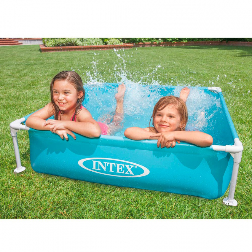Intex 57173 Mini Frame Kinderpool Quadratisch Hunde
