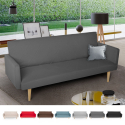 3-Sitzer-Click-Clac-Stoff-Liegesofa Nordic Design Perla 