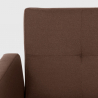 3-Sitzer-Schlafsofa in nordischem Design mit Clic-Clac-Mechanismus Stoff Tulum