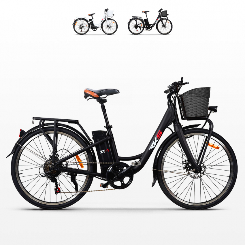 Elektrofahrrad E-Bike für Frau mit Korb 250w Rks Xt1 Shimano Verkauf