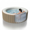 Intex 28408 Pure Spa Bubble Massage aufblasbares Rundes Becken 216 X 71 cm 