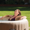 Intex 28408 Pure Spa Bubble Massage aufblasbares Rundes Becken 216 X 71 cm Rabatte