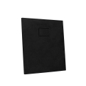 Quadratische Duschwanne 90x90 bodenbündig im modernen Bad aus Harz Stone 