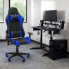 Ergonomischer Büro- und Gaming-Stuhl Design Richtungskissen und Armlehnen Sky