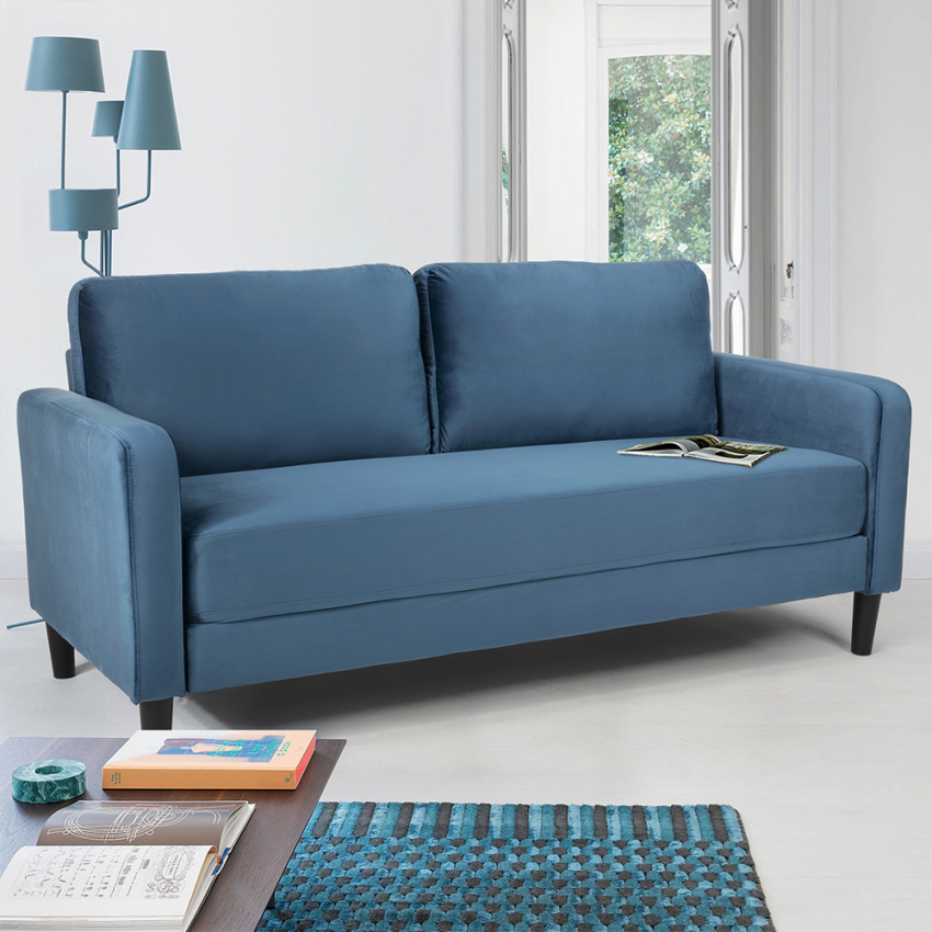  Portland: 3-Sitzer Sofa modernes Design Wohnzimmer aus Stoff 