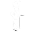 Dildovibrator 19,5 cm tragbar anal vaginal hypoallergene Design 10 Frequenzen Goose