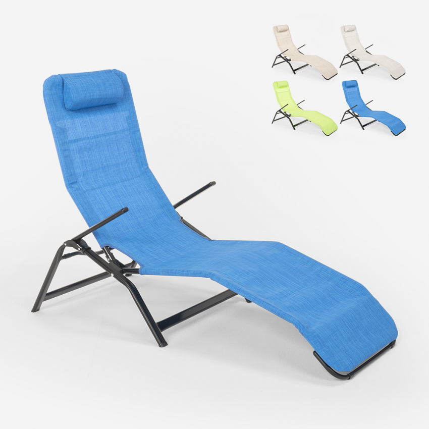 Klappbare Strandliege Liegestuhl Sonnenliege für Strand und Garten Pasha Luxury Katalog