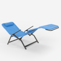 Klappbare Strandliege Liegestuhl Sonnenliege für Strand und Garten Pasha Luxury Modell