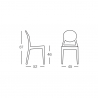 Transparenter Modernes Design Stühle für Küche Esszimmer Bar Restaurant Scab Igloo