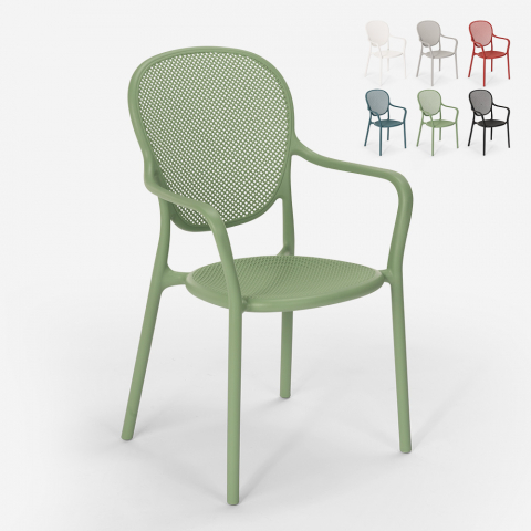 Modernes Design Polypropylen Stuhl für Outdoor-Küche Bar Restaurant Clara Aktion