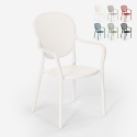 Stuhl in modernem Design aus Polypropylen für Küche Bar Restaurant und Außen Clara Verkauf