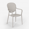 Stuhl in modernem Design aus Polypropylen für Küche Bar Restaurant und Außen Clara 