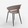 Stuhl im modernen Design aus Metall und Polypropylen für Küche Bar Restaurant Evelyn Kauf