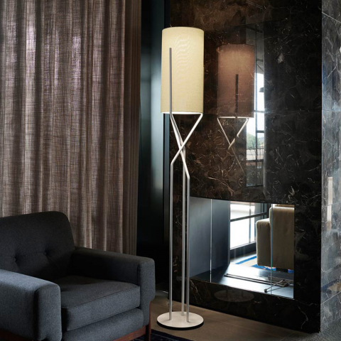 Moderne Stehlampe mit minimalem Design aus Metall Slide Aura Aktion