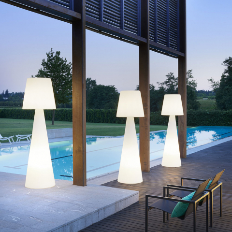 Stehlampe Säulenstiel helles modernes Design Slide Pivot Aktion