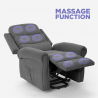 Elektrisch beheizter Massagesessel mit Rädern Victoria 