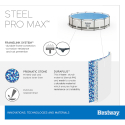 Bestway Steel Pro Max Pool Set runder oberirdischer Pool 366x76cm 56416 Lagerbestand