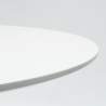 Tulpe schwarz-weiß runder Tisch für Bar und Wohnzimmer 80cm Tulipan