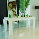 Ausziehbarer Konsolentisch weiß, modernes 160-210x90cm Design Jesi Long Sales