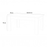 Ausziehbarer Konsolentisch weiß, modernes 160-210x90cm Design Jesi Long Katalog