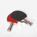 Professionelle faltbare Tischtennisplatte 274x152,5 cm Schläger Netzspanner Bälle Booster Katalog