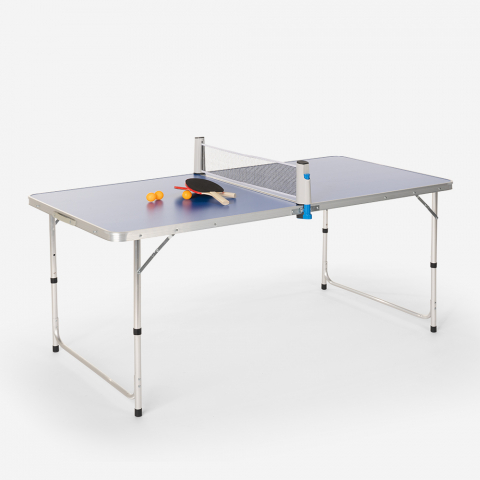 Tischtennisplatte 160x80 faltbare interne externe Netz Schläger Bälle Backspin