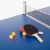 Tischtennisplatte 160x80 faltbare interne externe Netz Schläger Bälle Backspin