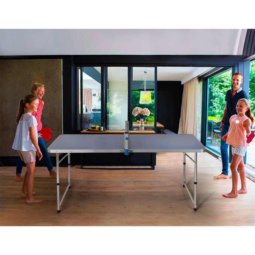  Backspin: Klappbarer Tischtennistisch mit Netz 