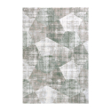 Wohnzimmerteppich Grau Grün kurzfloorig modernes geometrisches Design Double VER003 Verkauf