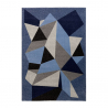 Wohnzimmerteppich modernes geometrisches Design Grau Blau Milano BLU016 Verkauf