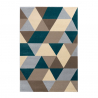 Moderner rechteckiger mehrfarbiger Teppich mit geometrischem Muster Milano GLO008 Verkauf