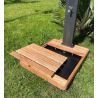 Duschbecken aus Holz für den Garten Pool 100x80cm Arkema Design Top D106 Rabatte