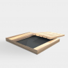 Duschbecken aus Holz für den Garten Pool 100x80cm Arkema Design Top D106 Angebot