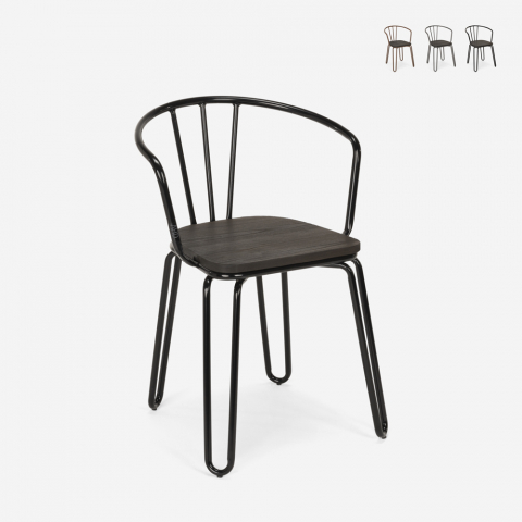 Tolix Stil Stühle Industrie-Design Stahl Armlehnen für Bar und Küche Ferrum Arm Aktion