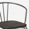 Lix stühle stuhl im industriestil stahl armlehnen für bar und küche ferrum arm 